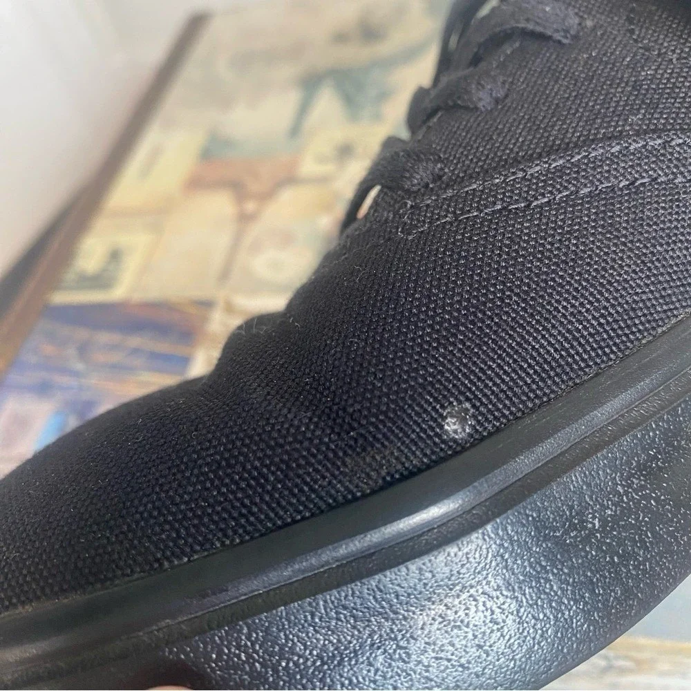 Nike Canvas Skateboarding Shoes All Black Sneakers Athletic Comfort Casual‎